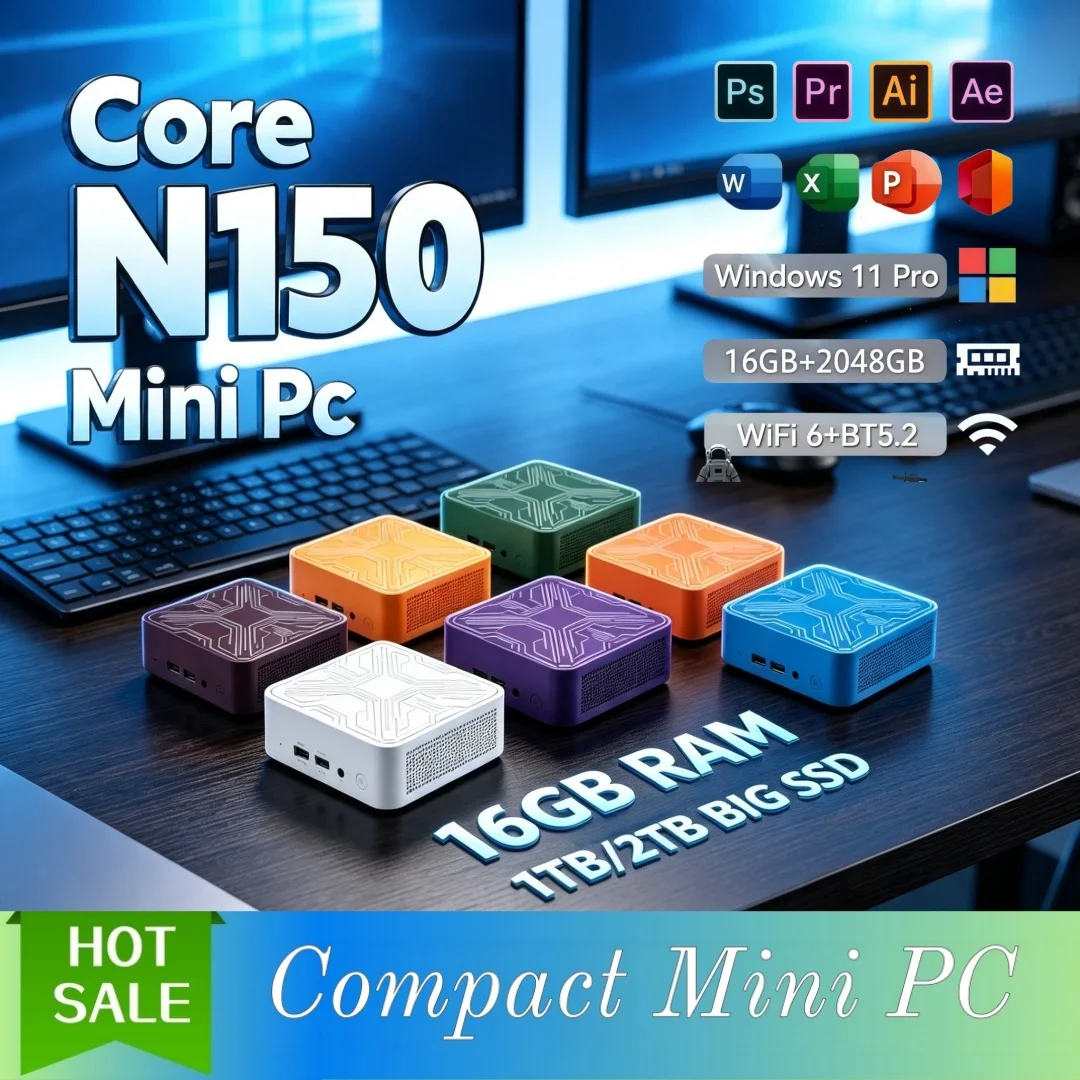 Pc Gaming Cost - Mini PC Core N150, économique, portable,