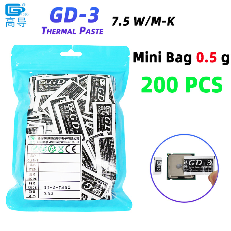 Thermal Paste - Pâte thermique conductrice gris GD-3, poids