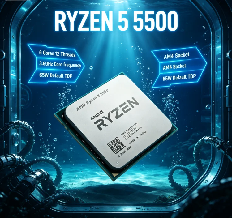 Pc Gaming Ryzen 5 - Processeur AMD Ryzen 5 5500 R5