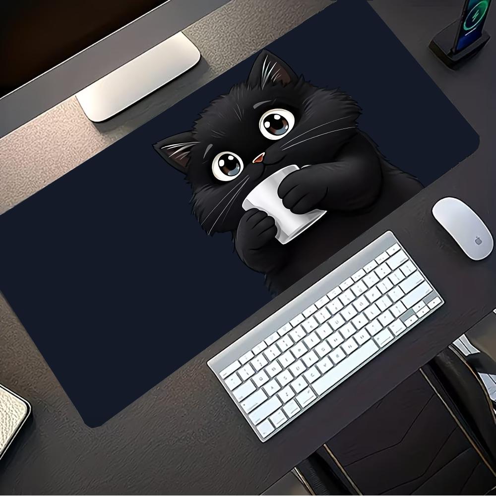 Pc Gaming Cafe - Tapis de Souris Kawaii Chat Café,