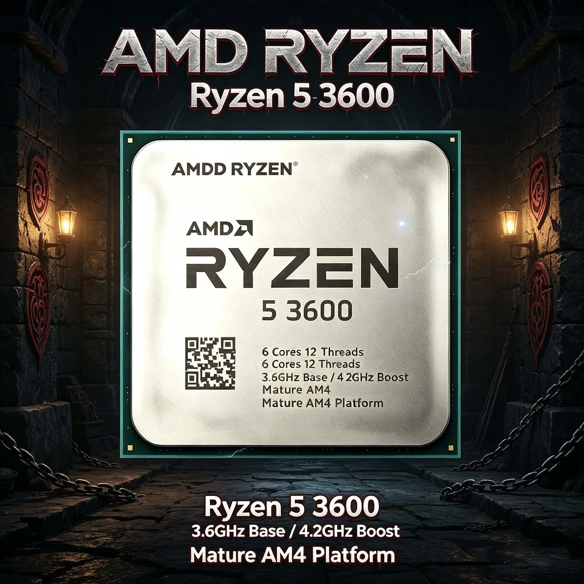 Pc Gaming Ryzen 5 - Processeur de bureau pour jeux AMD