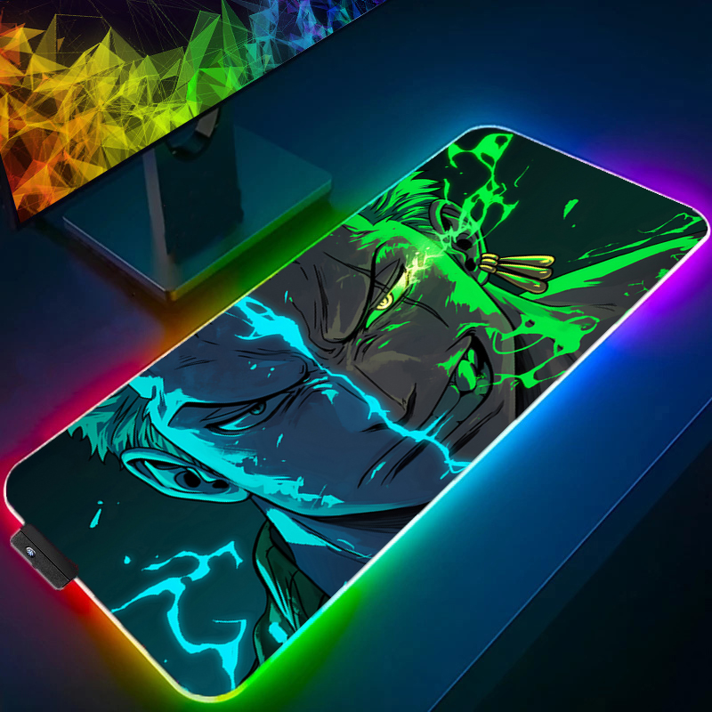 Rgb Mousepad - ONE PIECE Zoro tapis de souris