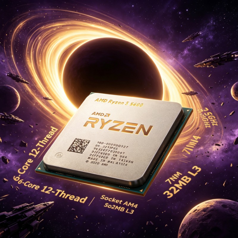 Pc Gaming Ryzen 5 - Processeur Ryzen 5 5600 6 cœurs