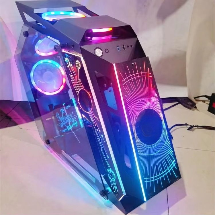 Pc Gaming Cafe - Boîtier PC de type tour moyenne,