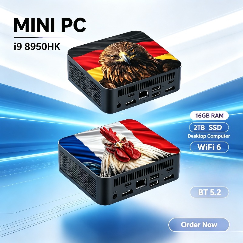 Pc Gaming Desktop - Ordinateur de jeu de bureau compact