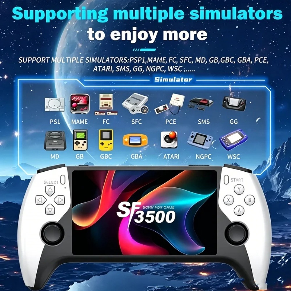 Pc Gaming Emulator - Console de jeu portable SF3500 5