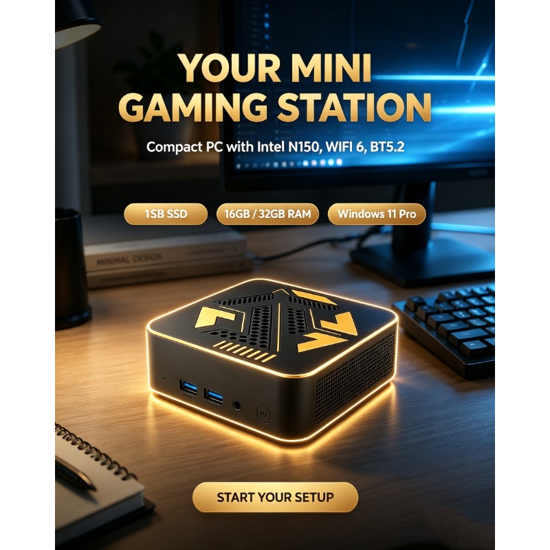 Intel Core N150 Windows 11 PC  - Pc Gaming Optimization avis et prix