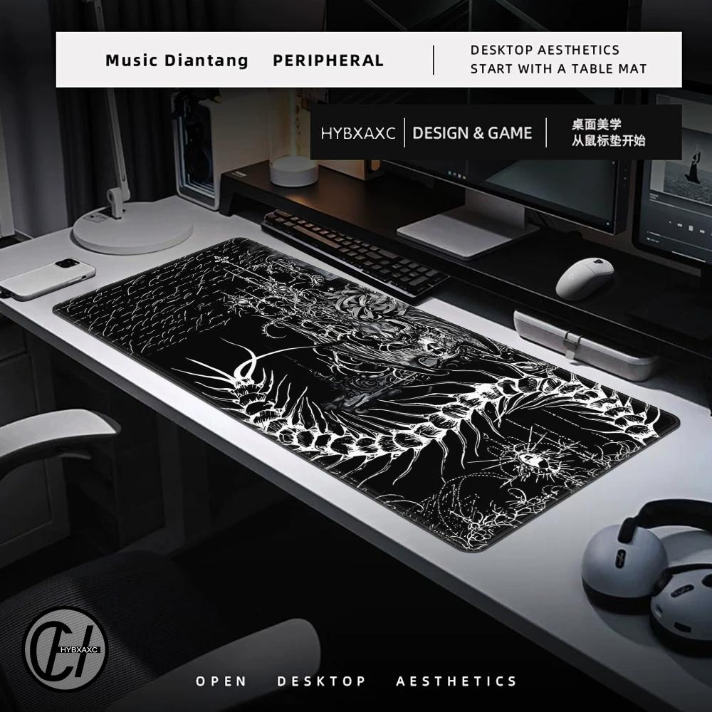 Tapis de bureau noir et blanc  - Pc Gaming White avis et prix