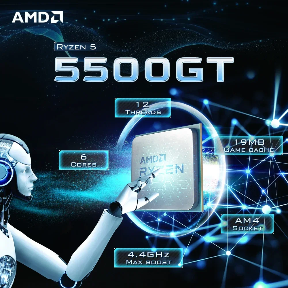 Processeur AMD Ryzen 5 5500 R5 - Pc Gaming Ryzen 5 avis et prix