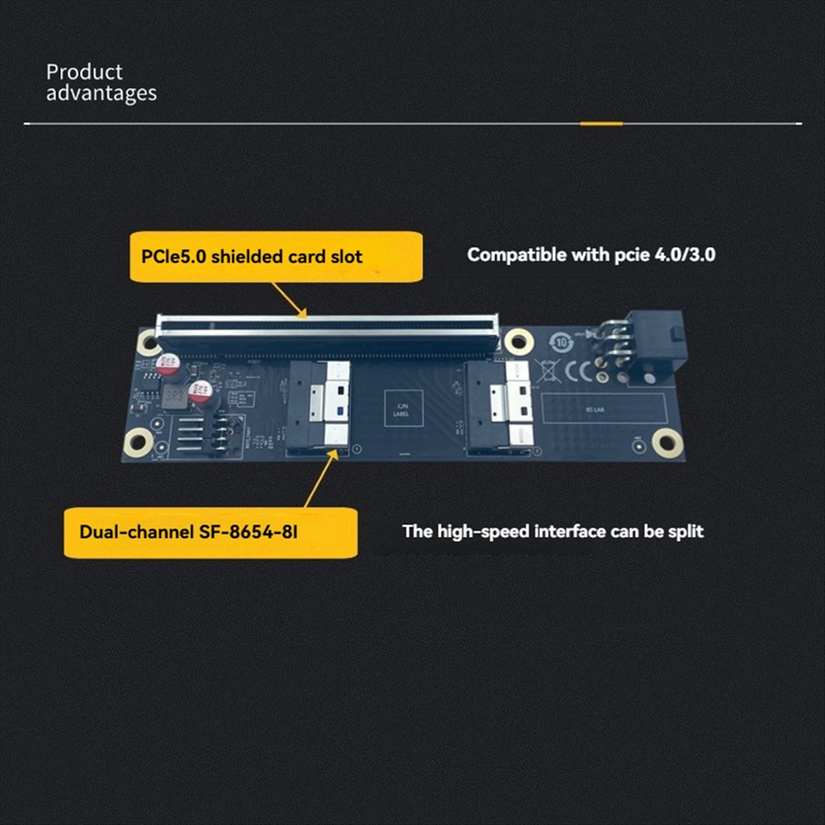 A10I 2 ports PCI-E 4.0 X16 ver - Gpu Vertical Mount avis et prix