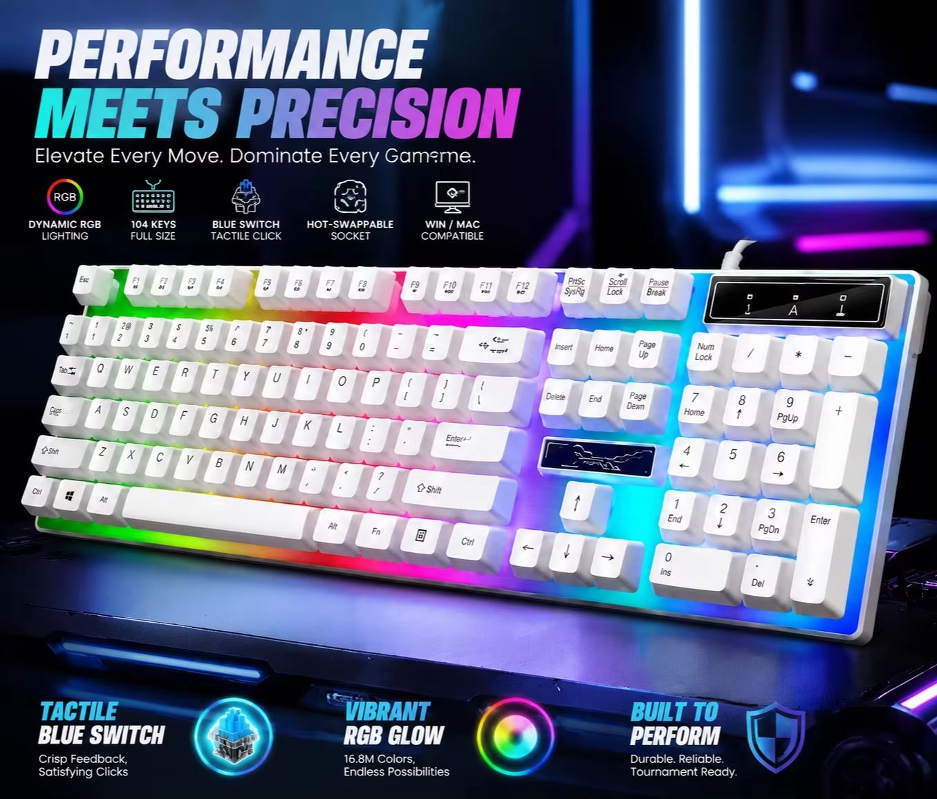 Clavier et souris de jeu mécan - Pc Gaming Fullset avis et prix