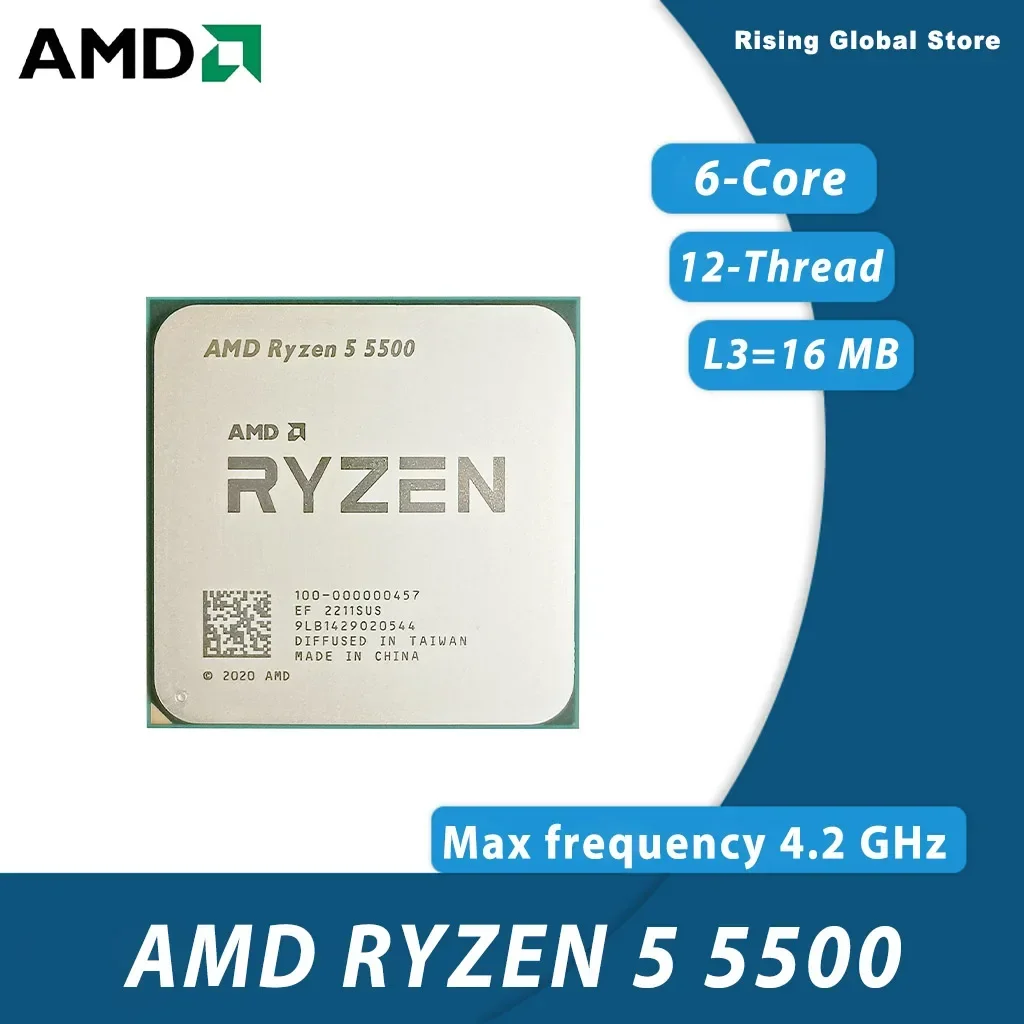 Processeur AMD Ryzen 5 5500 R5 - Pc Gaming Ryzen 5 avis et prix