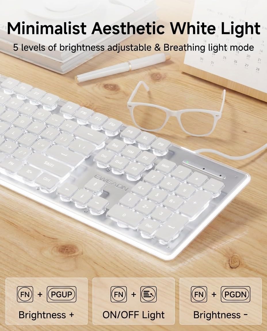 Clavier USB filaire avec rétro - Pc Gaming Fullset avis et prix