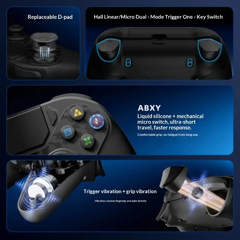 Manette sans fil AceGamer D4 p - Pc Gaming Emulator avis et prix