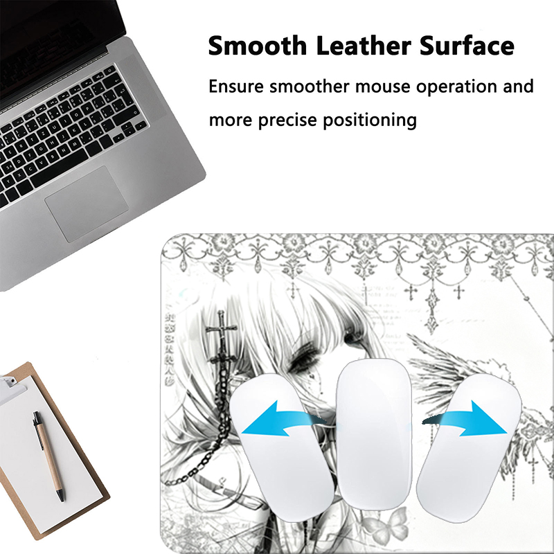 Tapis de souris en cuir noir e - Pc Gaming White avis et prix
