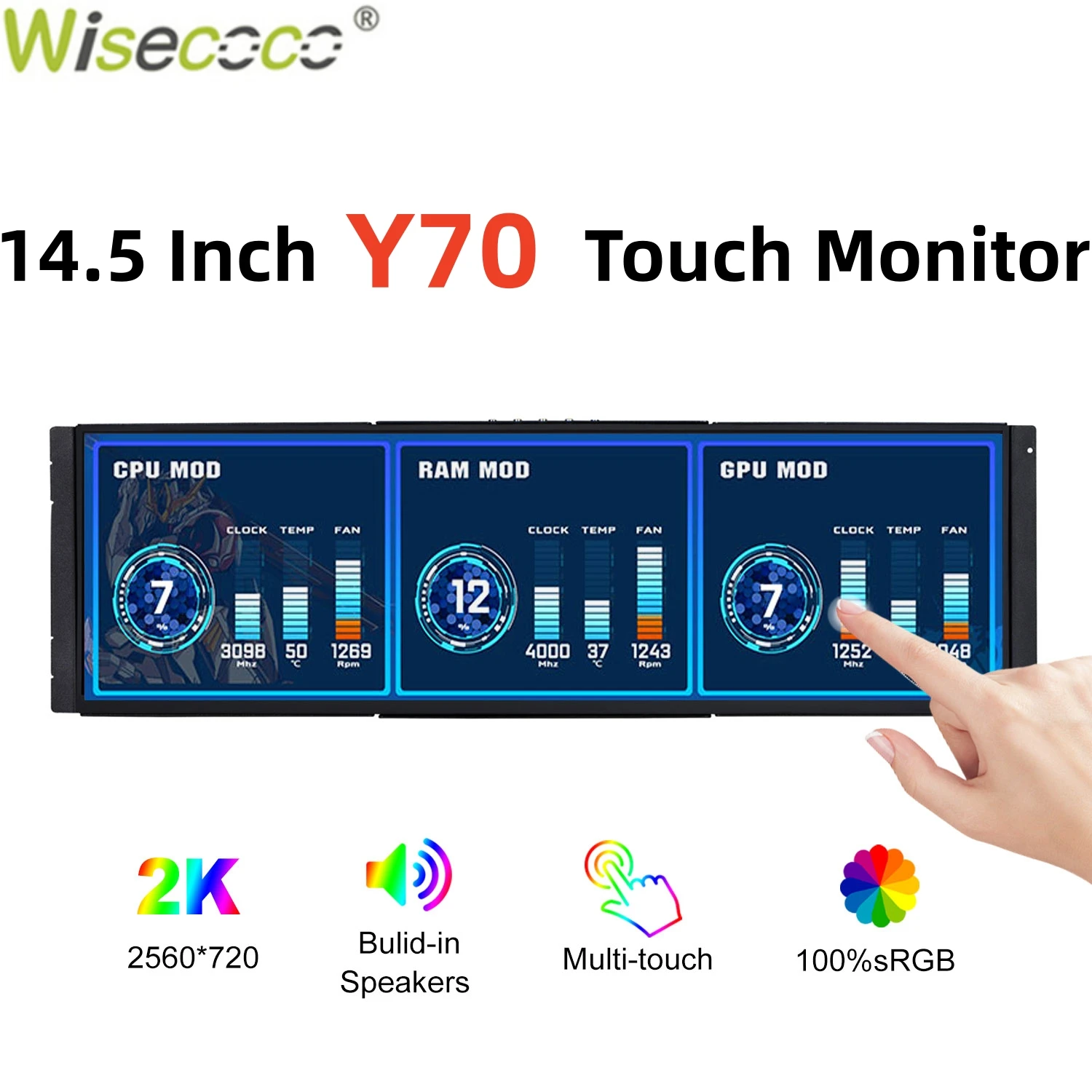 Wisecoco 12.6/14.5 pouces 2K I - Pc Gaming Y70 avis et prix